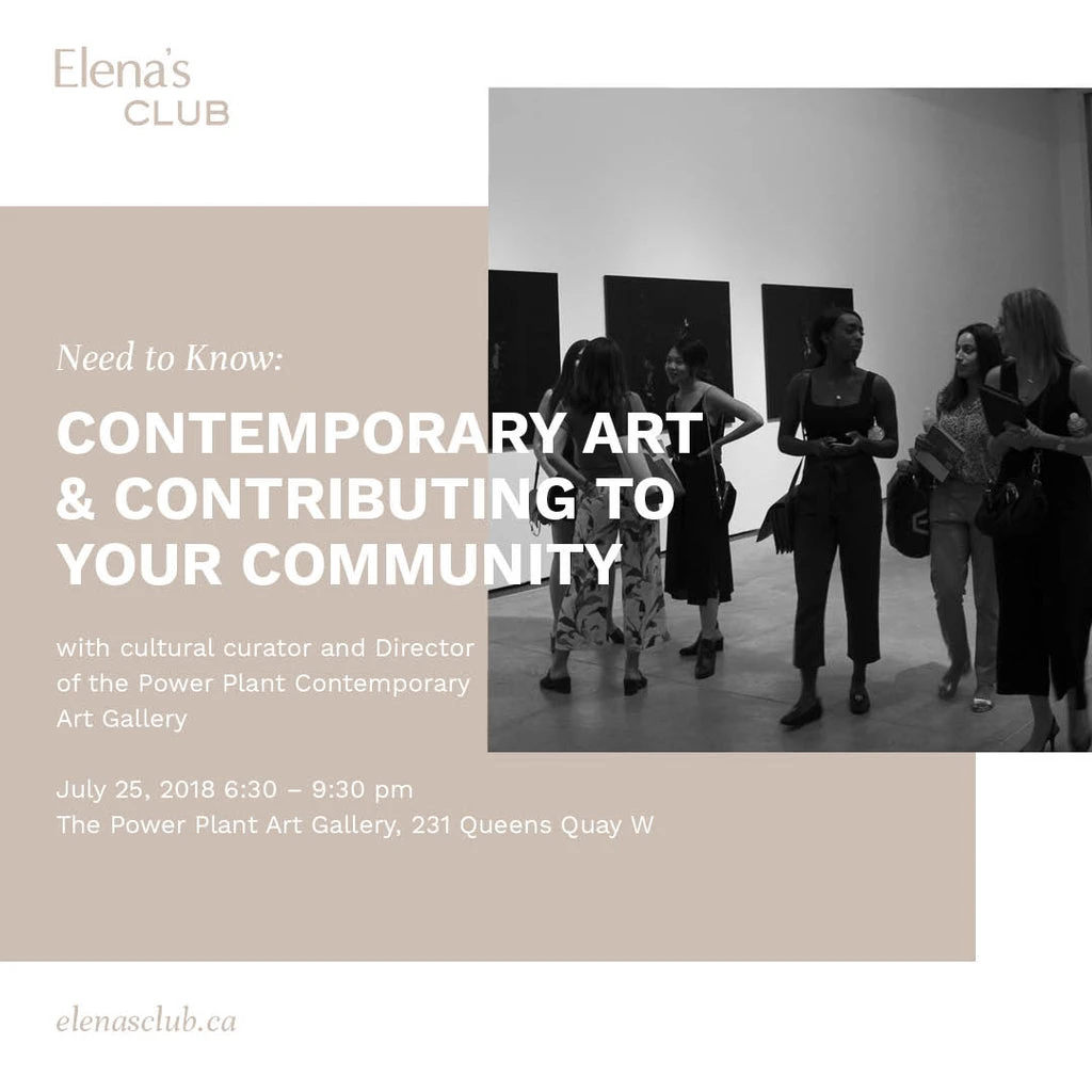 Need to Know: Contemporary Art & Contributing to Your Community